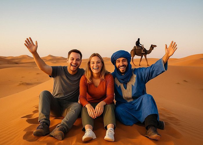 3-Day Merzouga Desert Tour:Atlas Mountains,Camel Ride&Sahara Camp